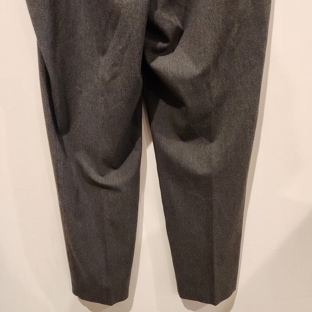 Talbots Womens Gray Heritage Straight Leg Side Zip Dress Pants Size 16 Stretch - Picture 7 of 11